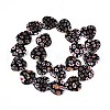 Handmade Millefiori Glass Beads Strands LAMP-T021-29B-2