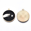 Eco-Friendly Alloy Enamel Pendants ENAM-Q437-040-NR-2