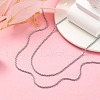 304 Stainless Steel Necklaces Unisex Rope Chain Necklaces NJEW-507L-10-4