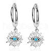 Sterling Silver Evil Eye Ear Cuffs Earrings NB7030-2-1