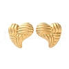 304 Stainless Steel Stud Earrings for Women EJEW-K306-03G-4