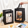 Paper Visible Window Gift Bags with Rope Handles ABAG-WH0040-14A-3