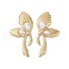 Ion Plating(IP) 304 Stainless Steel Butterfly Wing Stud Earrings EJEW-Z068-38G-1