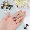 ARRICRAFT 12Pcs 3 Colors 304 Stainless Steel Hook Clasps STAS-AR0001-86-3