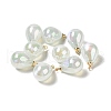 8Pcs UV Plating Acrylic Pendants FIND-YW0002-04F-1