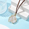 Crystal Holder Cage Necklaces NJEW-JN04586-03-1