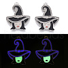 Halloween Theme Rack Plating Luminous Alloy Enamel Pendants ENAM-N056-235P-1-1