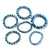 Natural Apatite Round Round Beaded Stretch Bracelets BJEW-G697-01B-1