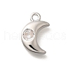 Brass Micro Pave Cubic Zirconia Charms KK-C085-22P-1