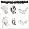 SUNNYCLUE 40pcs 2 Styles 304 Stainless Steel Clip-on Earring Setting STAS-SC0008-36-2