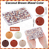 SOFPLATE 500Pcs Rubberized Style Imitated Silicone Acrylic Beads MACR-SP0001-07D-2
