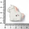 Flocky Opaque Resin Pendants RESI-G105-02A-3