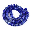 Handmade Millefiori Glass Beads Strands LAMP-T021-27B-04-2
