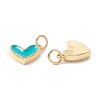 Rack Plating Brass Enamel Charms KK-D073-27G-04-3