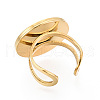 304 Stainless Steel Cuff Ring Findings STAS-S080-040H-G-4