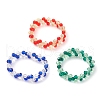 3Pcs Glass Finger Rings RJEW-TA00119-5