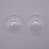 Openable Transparent Plastic Ball Pendant Decoration DIY-WH0181-56B-2