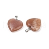 Natural Sunstone Pendants G-G956-B80-2