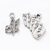 Tibetan Style Metal Charm Pendants for DIY Jewelry Making and Crafting TIBEB-R010-2