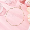 Brass Satellite Chains Necklaces NJEW-JN05254-1