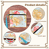   10Pcs 10 Colors Retro Square Cloth Zipper Pouches ABAG-PH0001-31-4