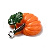 Autumn Theme Opaque Resin Pendants RESI-B011-15-4
