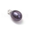Dyed Natural Cultured Freshwater Pearl Pendants PALLOY-TA00244-4