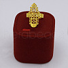 Ethiopia Cross Alloy Pendant Choker & Stud Earring & Ring Sets FS-WGF30ED-01-3