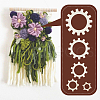 BENECREAT 1Set Wood Flower Weaving Tool TOOL-BC0002-88-6