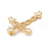 Rack Plating Brass Pave Cubic Zirconia Pendants KK-R144-14G-4