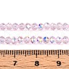 Transparent Glass Beads Strands EGLA-N016-3mm-04-4