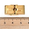 Ion Plating(IP) 201 Stainless Steel Watch Band Clasps STAS-C006-1-02G-01-3