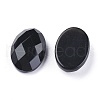 Natural Black Agate Cabochons G-G760-A10-2