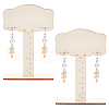 BENECREAT 1 Set Wooden Earring Display Stands EDIS-BC0001-03-1