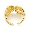 Clear Cubic Zirconia Open Cuff Ring RJEW-L121-045G-3