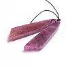 Natural Lepidolite/Purple Mica Stone Pendants X-G-G827-04O-3