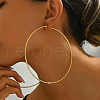 Stylish Stainless Steel Exaggerated Ring Hoop Earrings YK5940-4