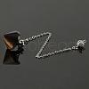 Natural Brecciated Jasper Pointed Dowsing Pendulums PW-WG491EC-02-1