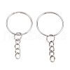 Iron Split Key Rings with Chain FIND-B028-19P-1