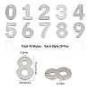 SUNNYCLUE 200Pcs 10 Style 201 Stainless Steel Charms STAS-SC0003-40-2