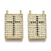 Brass Micro Pave Cubic Zirconia Pendants ZIRC-N039-081A-NF-1