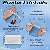 FINGERINSPIRE 10M Polycotton Pleated Elastic Lace Ribbon OCOR-FG0002-62B-02-4
