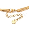 Double Layer Necklaces NJEW-A032-04G-02-3