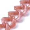 Handmade Acrylic Curb Chains AJEW-JB00591-02-3