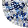 Natural Banded Agate Beads Strands G-P573-A10-01-3