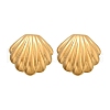 304 Stainless Steel Shell Shaped Studs Earrings for Women EJEW-K306-23G-4