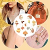 12Pcs 12 Styles Thanksgiving Theme Alloy Enamel Pendants FIND-YW0005-85-6