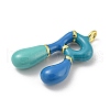 Brass Enamel Pendants X-KK-E093-03G-R-2