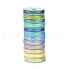 12 Rolls 12 Colors 6-Ply PET Polyester Cord OCOR-L046-03C-1