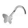 304 Stainless Steel Fishtail Nose Rings WGAA0D0-02-2